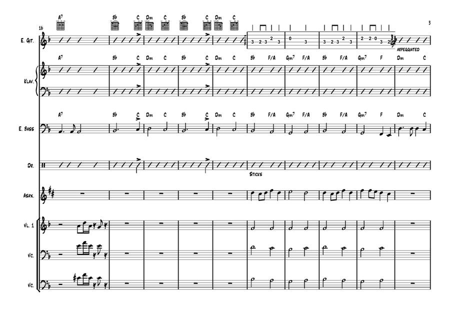 Sad Girl by Lana Del Rey Large Ensemble - Digital Sheet Music page 3
