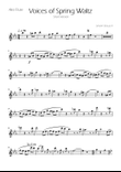 Voices of Spring Waltz - Op 410 - Alto Flute Solo