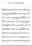 Voices of Spring Waltz - Op 410 - Alto Saxophone Solo