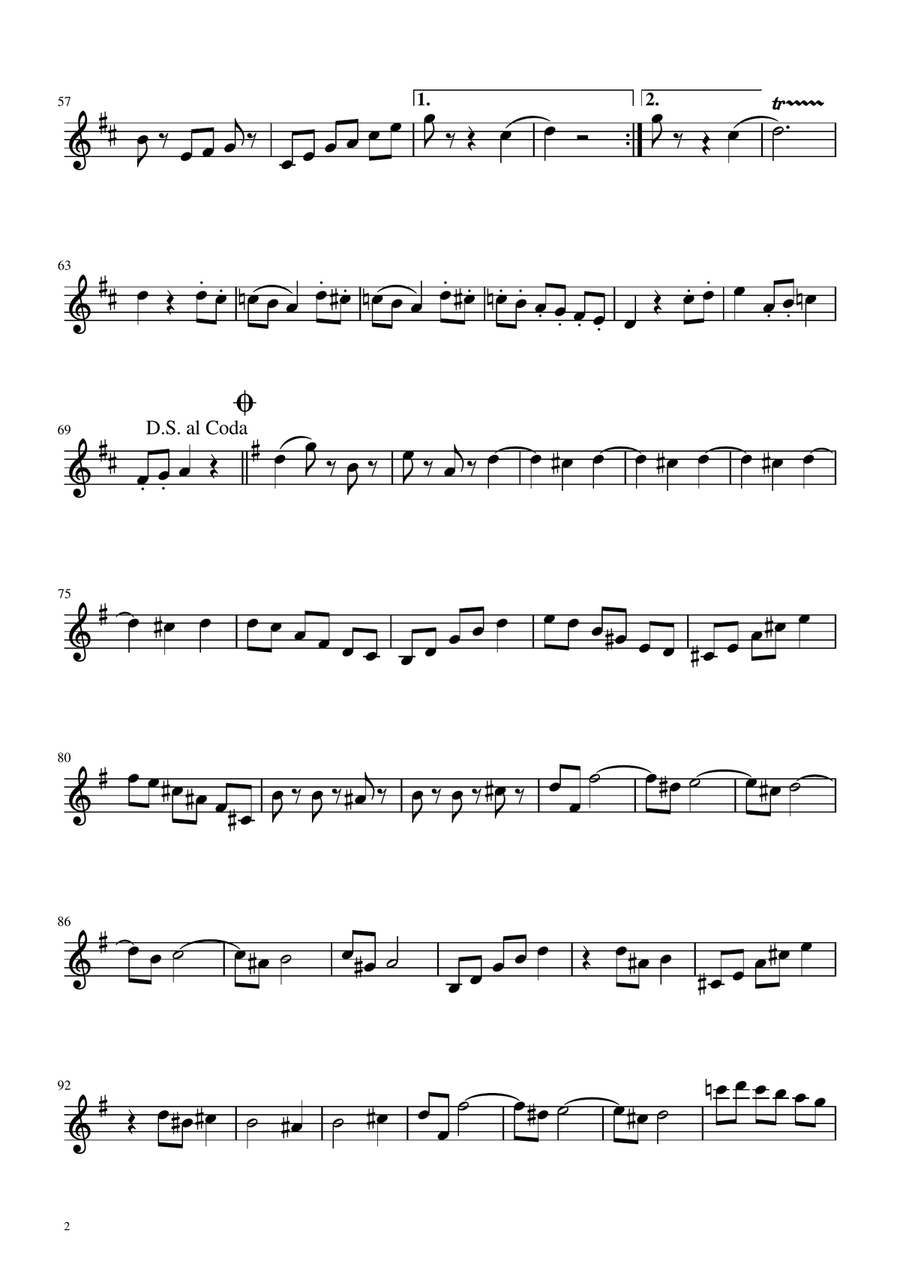Voices of Spring Waltz - Op 410 - Alto Saxophone Solo by Johann Strauss Jr. Alto Saxophone - Digital Sheet Music page 2