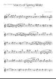 Voices of Spring Waltz - Op 410 - Bass Clarinet Solo