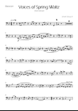 Voices of Spring Waltz - Op 410 - Bassoon Solo