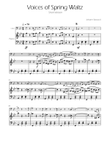Voices of Spring Waltz - Op 410 - Cello Solo w/ Piano