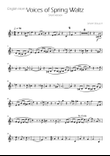 Voices of Spring Waltz - Op 410 - English Horn Solo