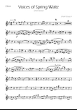 Voices of Spring Waltz - Op 410 - Oboe Solo