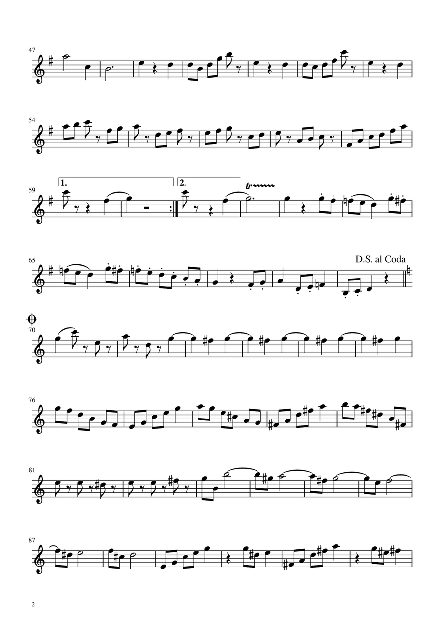 Voices of Spring Waltz - Op 410 - Soprano Saxophone Solo by Johann Strauss Jr. Soprano Saxophone - Digital Sheet Music page 2
