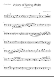 Voices of Spring Waltz - Op 410 - String Bass Solo
