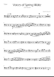 Voices of Spring Waltz - Op 410 - Tuba Solo