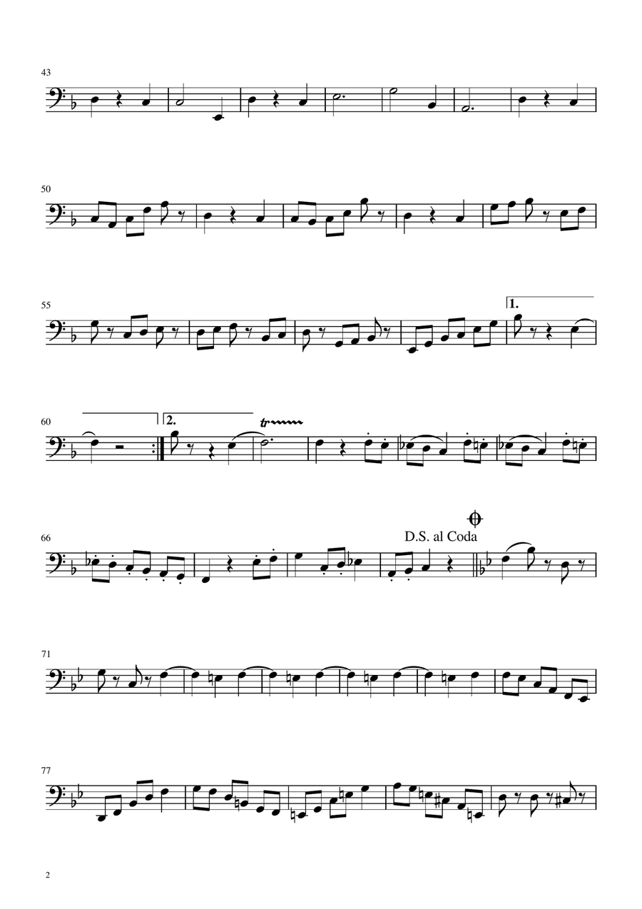 Voices of Spring Waltz - Op 410 - Tuba Solo by Johann Strauss Jr. Tuba - Digital Sheet Music page 2