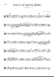 Voices of Spring Waltz - Op 410 - Viola Solo