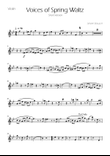 Voices of Spring Waltz - Op 410 - Violin Solo