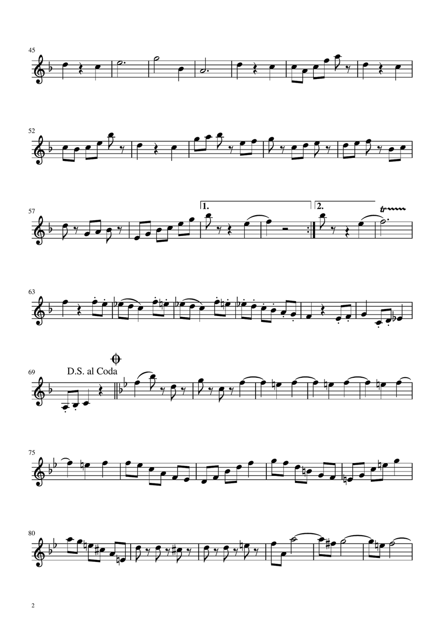 Voices of Spring Waltz - Op 410 - Violin Solo by Johann Strauss Jr. Violin Solo - Digital Sheet Music page 2