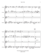 Take On Me Saxophone Quartet scores gallery preview page 5