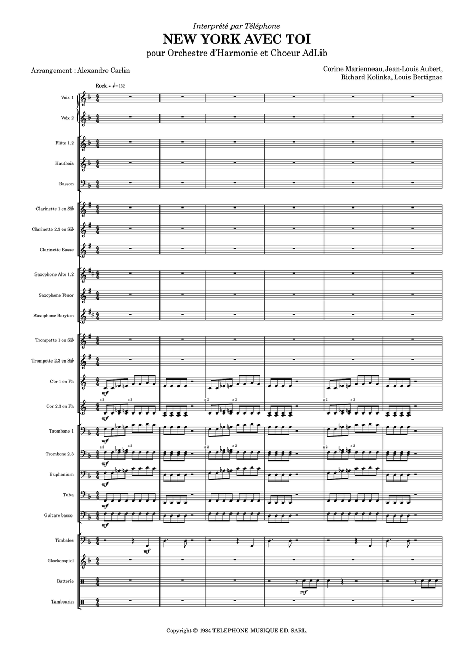 New York Avec Toi Concert Band - Digital Sheet Music page 3