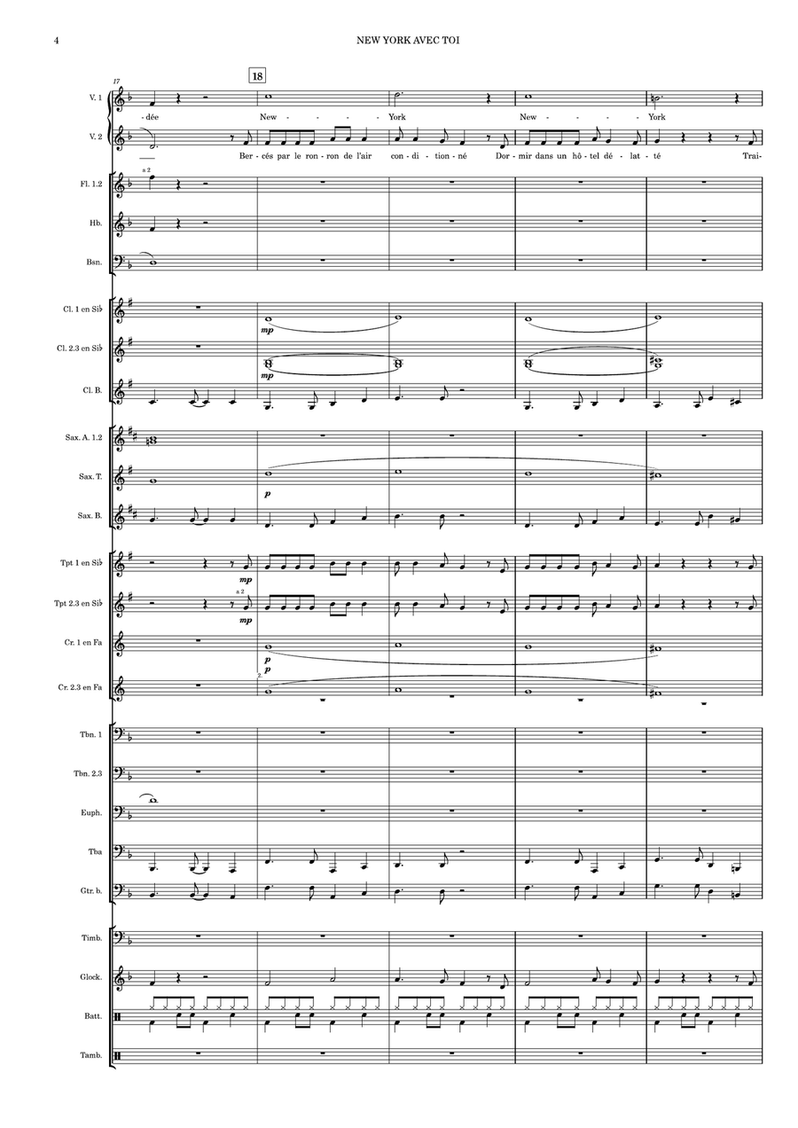 New York Avec Toi Concert Band - Digital Sheet Music page 6