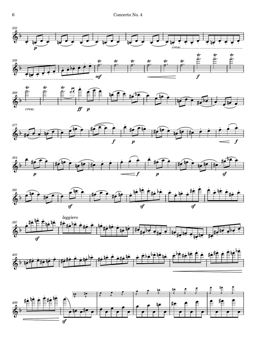 Concerto No. 4 - Scherzo by Henri Vieuxtemps Chamber Music - Digital Sheet Music page 6