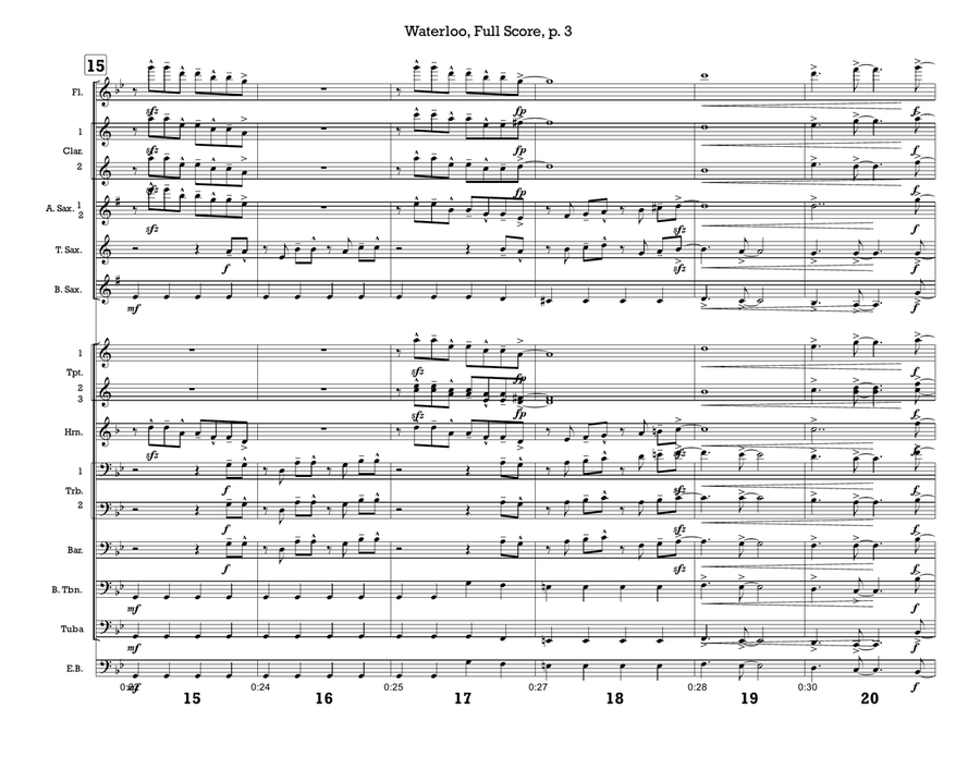 Waterloo by ABBA Marching Band - Digital Sheet Music page 3