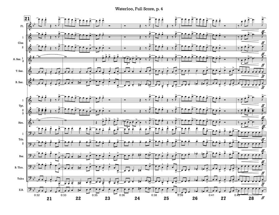 Waterloo by ABBA Marching Band - Digital Sheet Music page 4