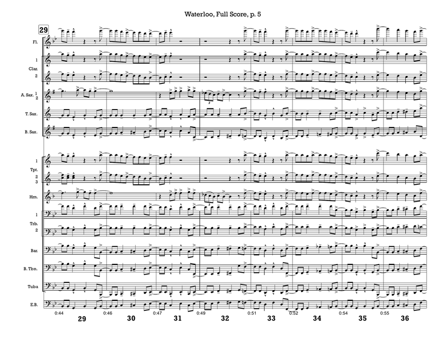 Waterloo by ABBA Marching Band - Digital Sheet Music page 5