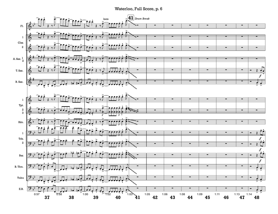 Waterloo by ABBA Marching Band - Digital Sheet Music page 6