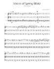 Voices of Spring Waltz - Op 410 - String Trio