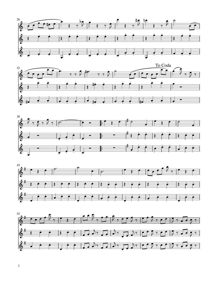 Voices of Spring Waltz - Op 410 - Trumpet Trio by Johann Strauss Jr. Brass Trio - Digital Sheet Music page 2