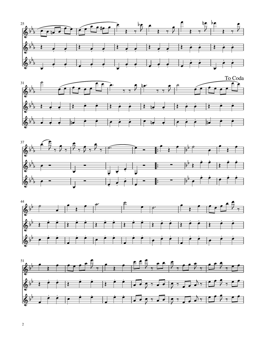 Voices of Spring Waltz - Op 410 - Violin Trio by Johann Strauss Jr. String Trio - Digital Sheet Music page 2