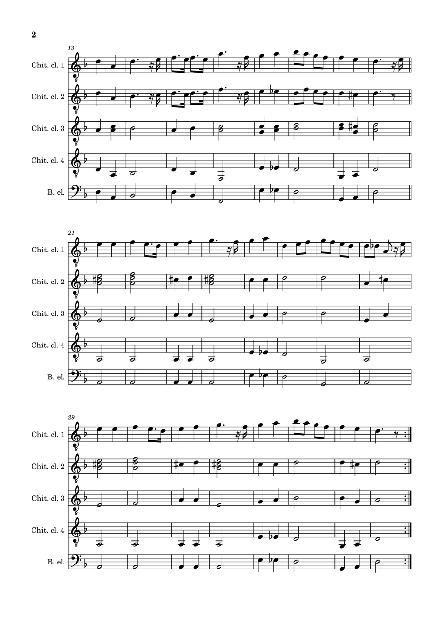 La Marche des Rois Mages - Guitar Quartet or Ensemble by Jean-Baptiste Lully Guitar Ensemble - Digital Sheet Music page 2