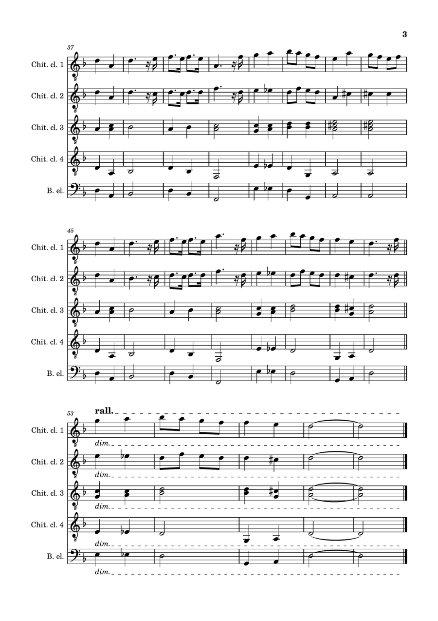 La Marche des Rois Mages - Guitar Quartet or Ensemble by Jean-Baptiste Lully Guitar Ensemble - Digital Sheet Music page 3