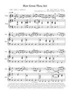 How Great Thou Art Violin Solo scores gallery preview page 3