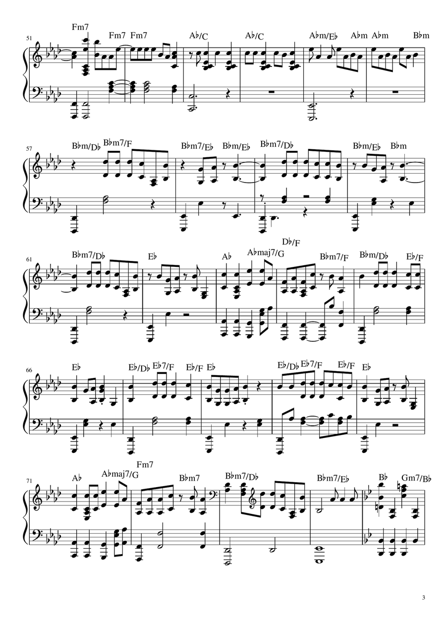Night Changes by One Direction Piano, Vocal - Digital Sheet Music page 3