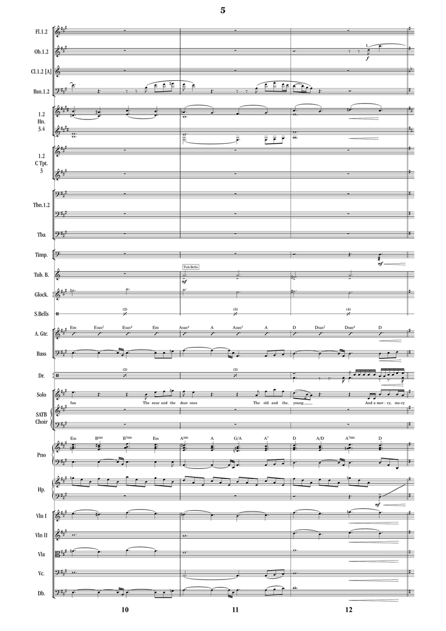 Happy Xmas (War Is Over) by John Lennon Full Orchestra - Digital Sheet Music page 5