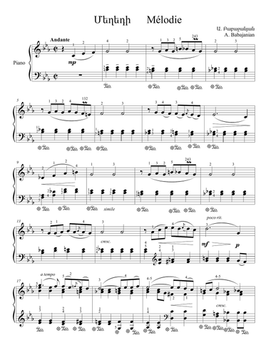 Melody by Arno Babajanian