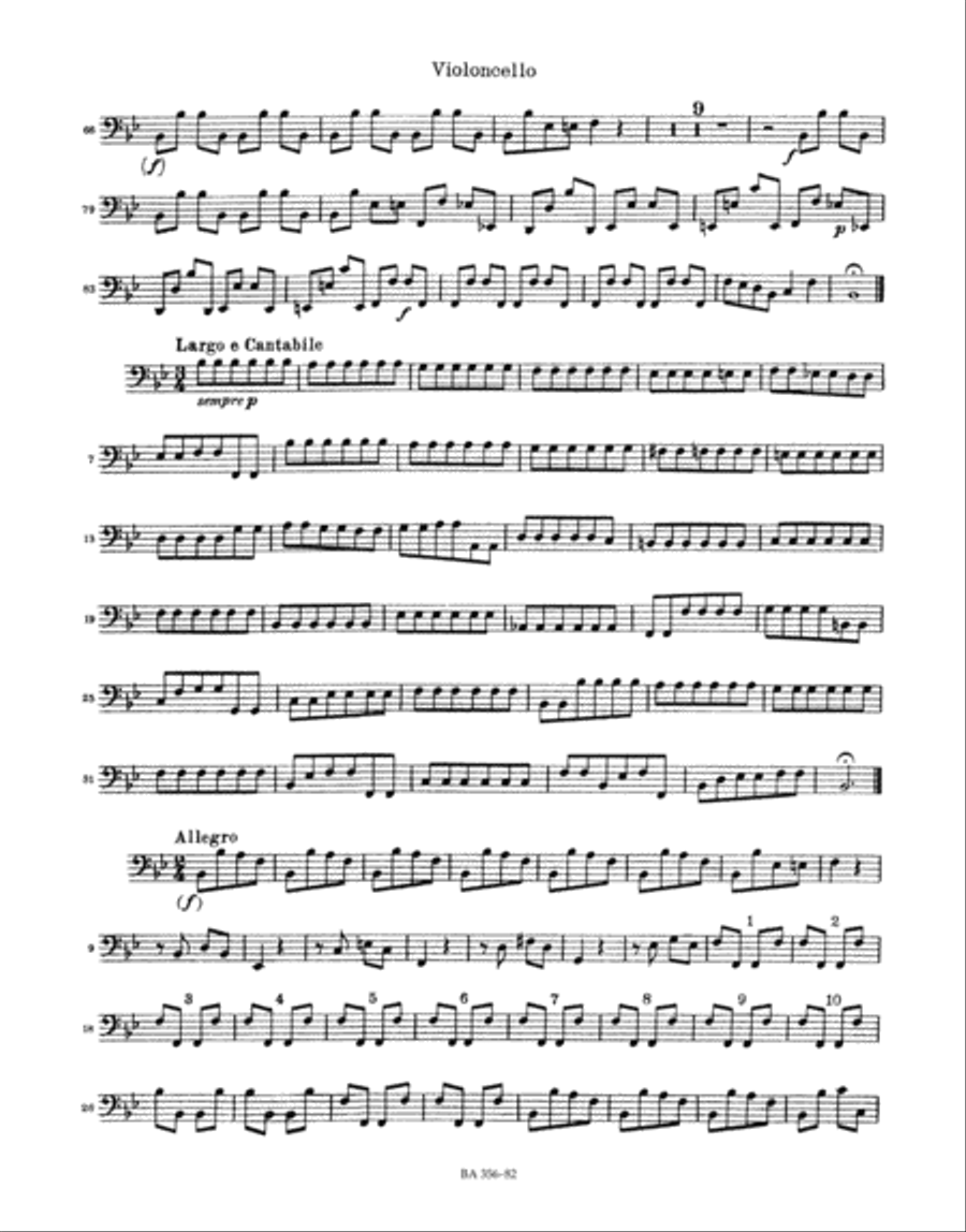 La Stravaganza, No. 1 B flat major, Op. 4/1 Fa I, 180 Double Bass scores gallery preview page 2