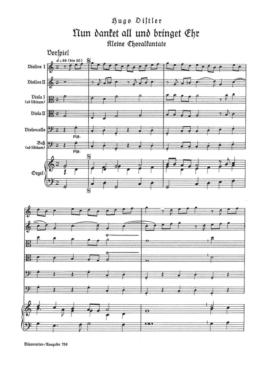 Nun danket all und bringet Ehr, Op. 11/2 4-Part scores gallery preview page 2