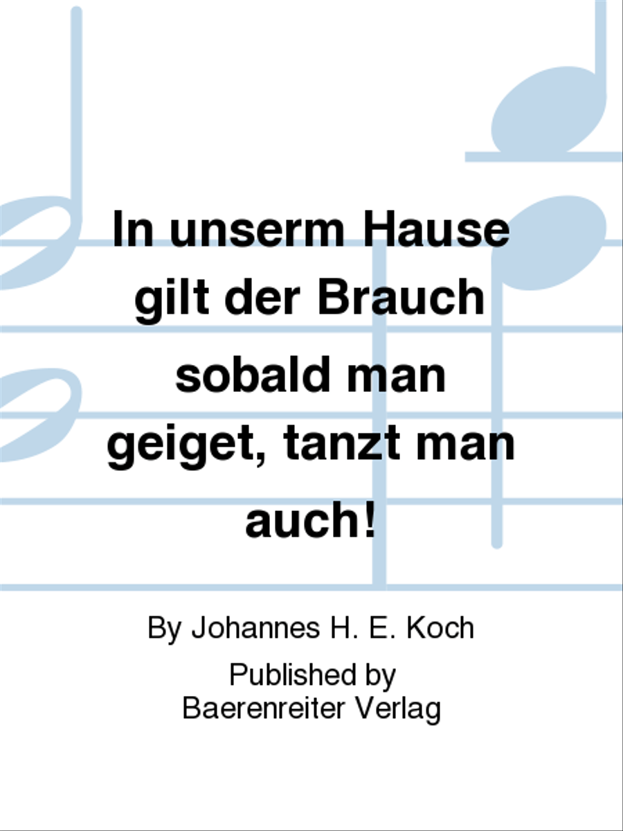 In unserm Hause gilt der Brauch sobald man geiget, tanzt man auch! (1952) SSA scores gallery preview page 1