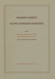 Small Sacred Concertos, Volume 10 SWV 305