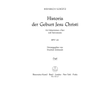 Historia der Geburt Jesu Christi SWV 435