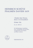 Danket dem Herren, denn er ist freundlich for 2 Favoritchore, Capellchor and Instruments SWV 45