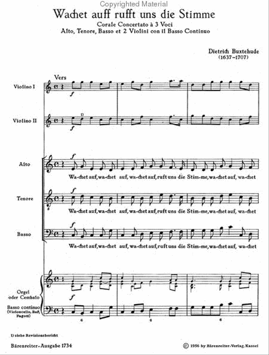 Wachet auf, ruft uns die Stimme BuxWV 101 TTB scores gallery preview page 2