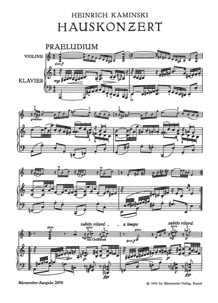 Hauskonzert Hauskonzert Violin Solo scores gallery preview page 2