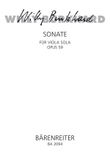 Sonate fur Solobratsche (1939), Op. 59