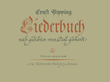 Liederbuch (1945/1946)