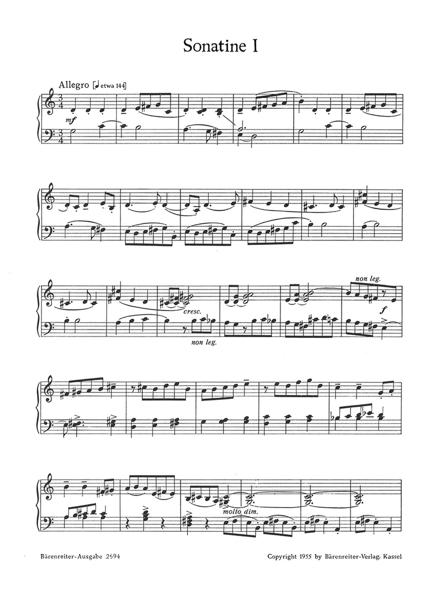 Drei Sonatinen for Piano op. 29/2 Piano Solo scores gallery preview page 2