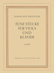 Funf Stucke for Viola and Piano op. 24/3b