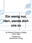 Ein wenig nur, Herr, wende dich uns zu