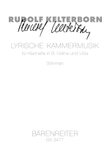 Lyrische Kammermusik für Klarinette, Violine und Viola (1959)