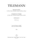 Concerto for Flute, Violin, Violoncello, Strings and Basso Continuo in A major TWV 53:A 2