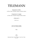 Concerto for Flute, Violin, Violoncello, Strings and Basso Continuo in A major TWV 53:A 2 mini preview