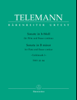 Sonata for Flute and Basso continuo No. 1 b minor TWV 41:h4